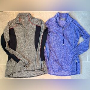 Athleta 1/2 zip pullovers bundle